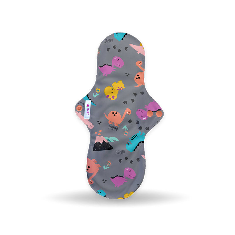 Toalla sanitaria nocturna/postparto ecológica estampada Lubella