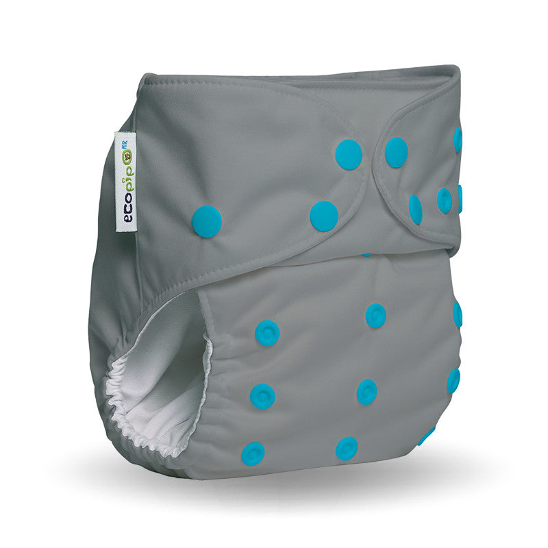 Pañal de tela premium Ecopipo unitalla liso con broches G4
