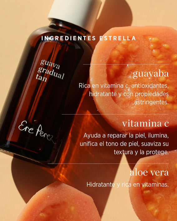 Bronceador gradual de guayaba Ere Perez