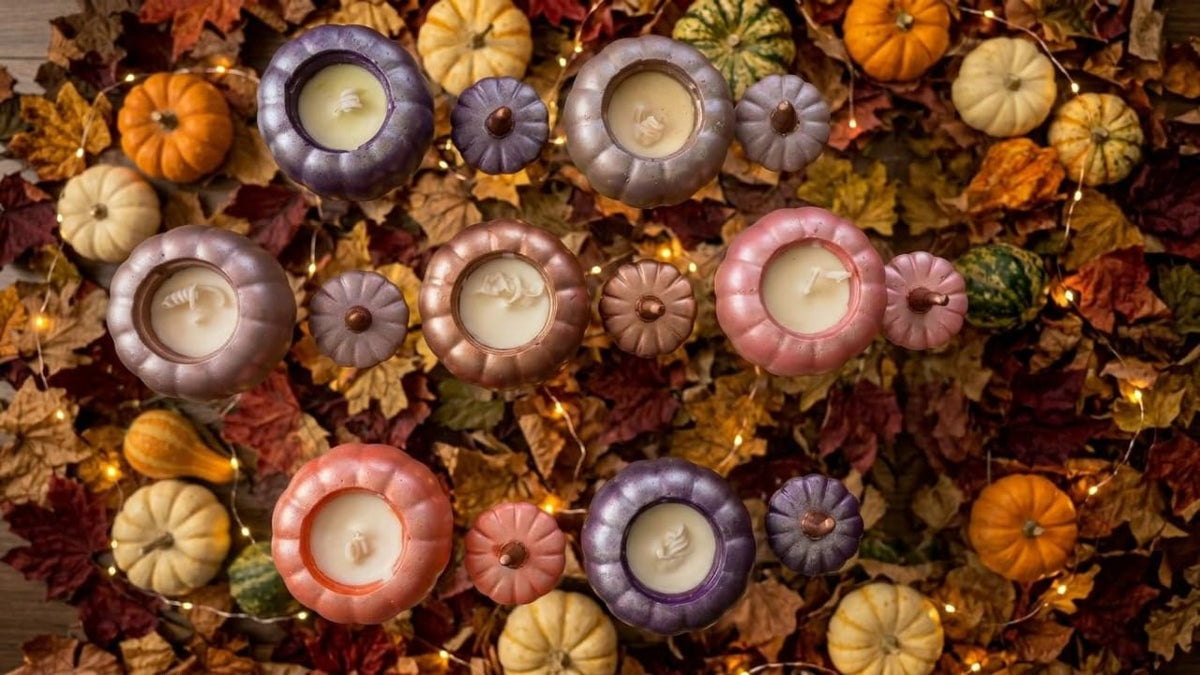 Vela 🎃 calabaza cerámica