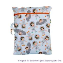 Bolsa impermeable chica estampada para pañales Ecopipo