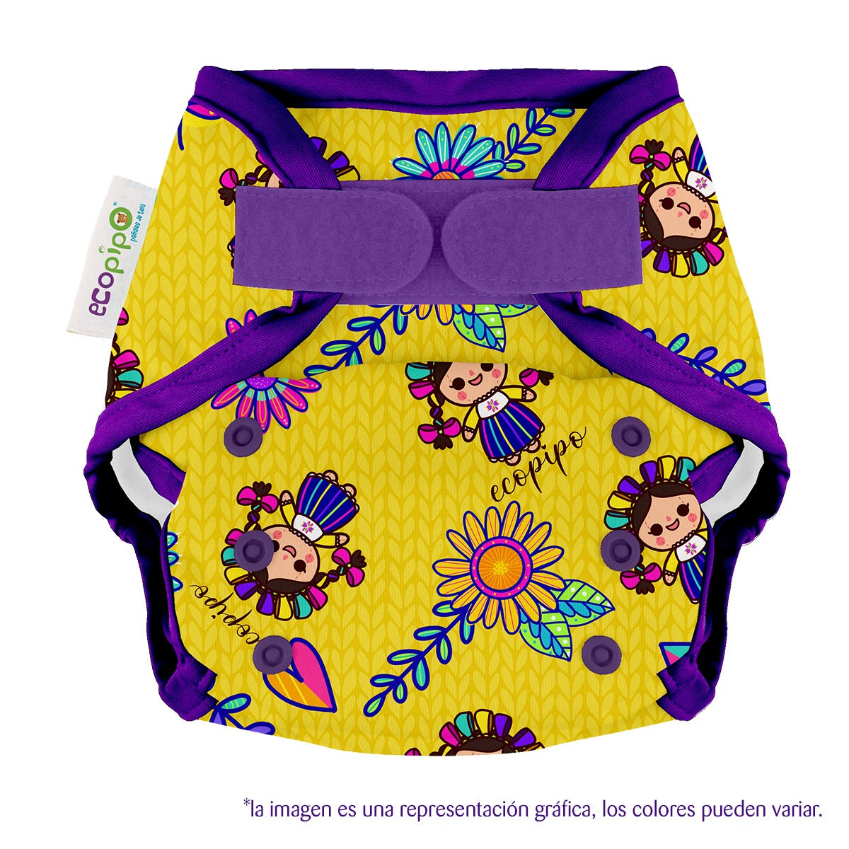 Cubierta estampada unitalla velcro