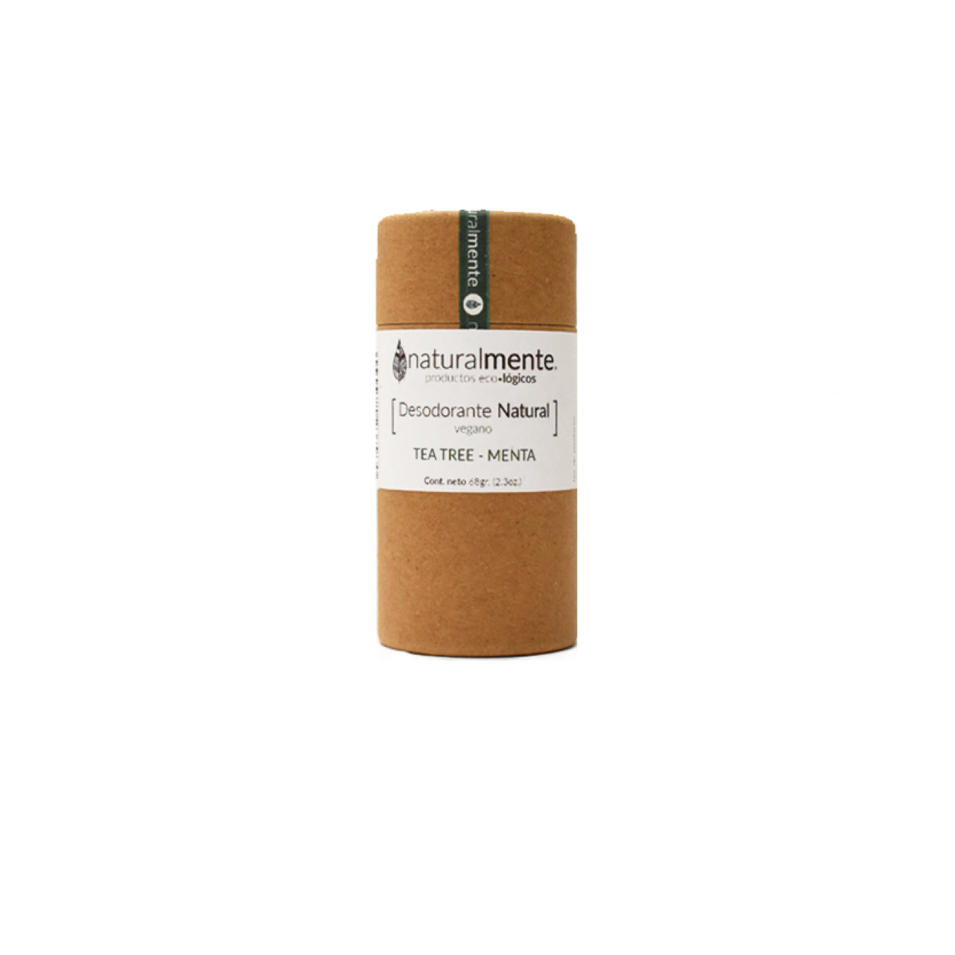 Desodorante vegano en barra naturalmente - tea tree/menta