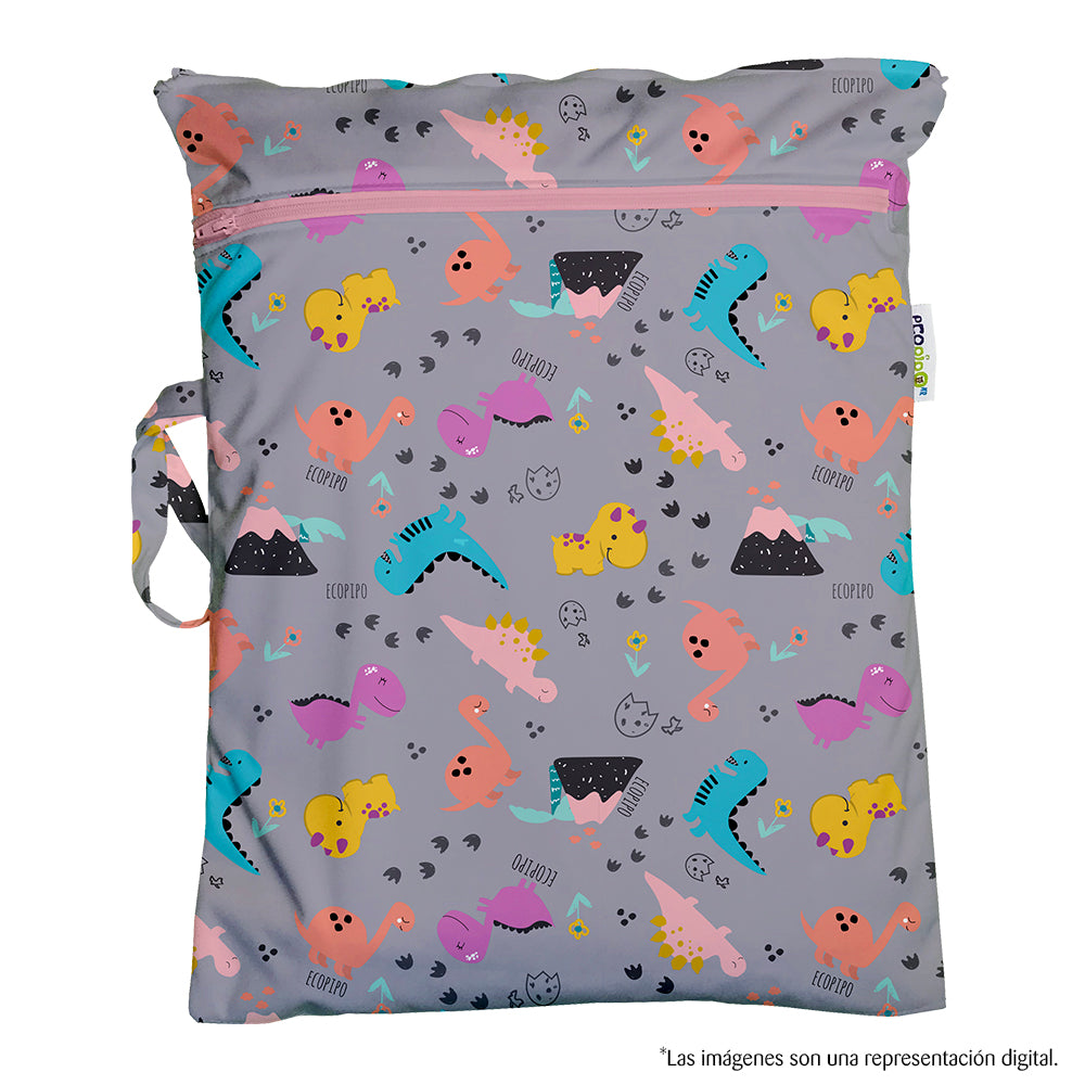 Bolsa impermeable chica estampada para pañales Ecopipo