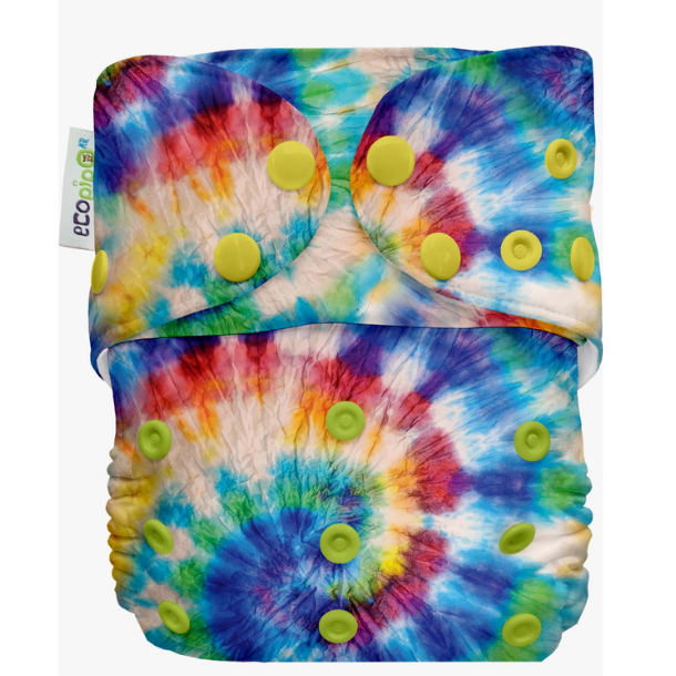 Pañal de tela unitalla estampado Ecopipo broches G4