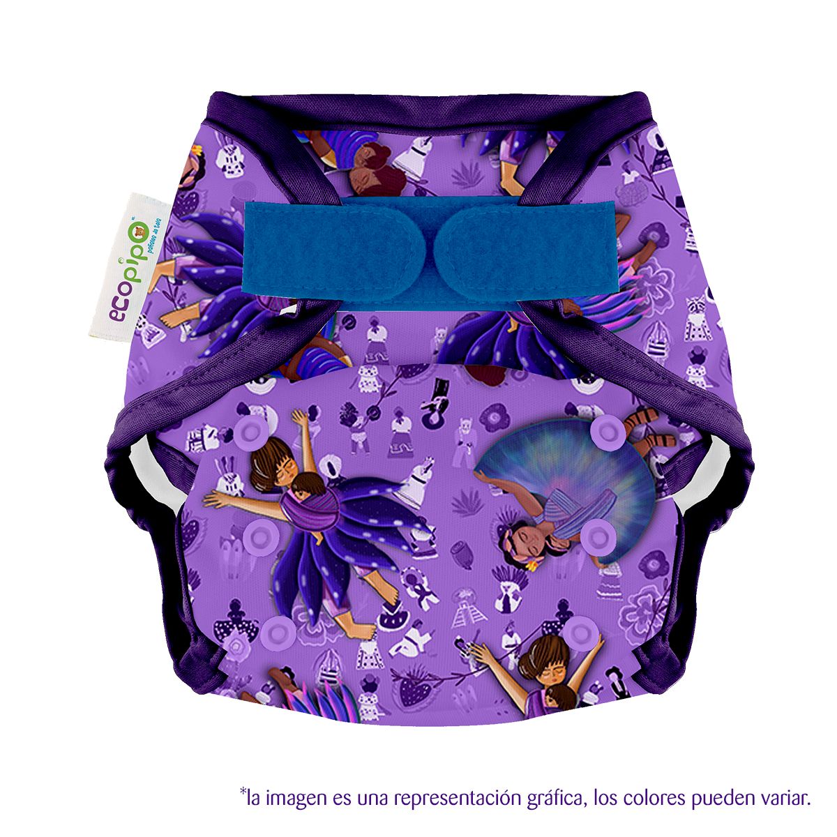 Cubierta estampada unitalla velcro