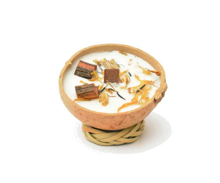 Vela vegana de cera de soya