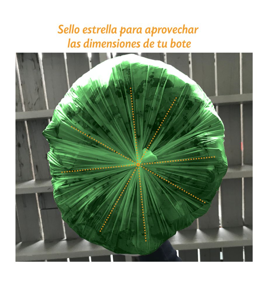 Paquete de 9 bolsas certificada biodegradable para basura grande
