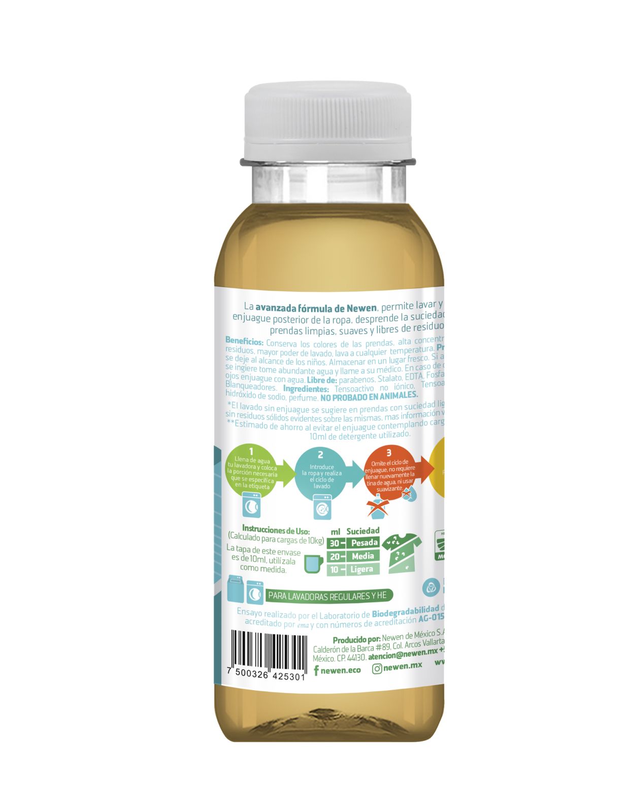 Detergente Newen presentación 250mL