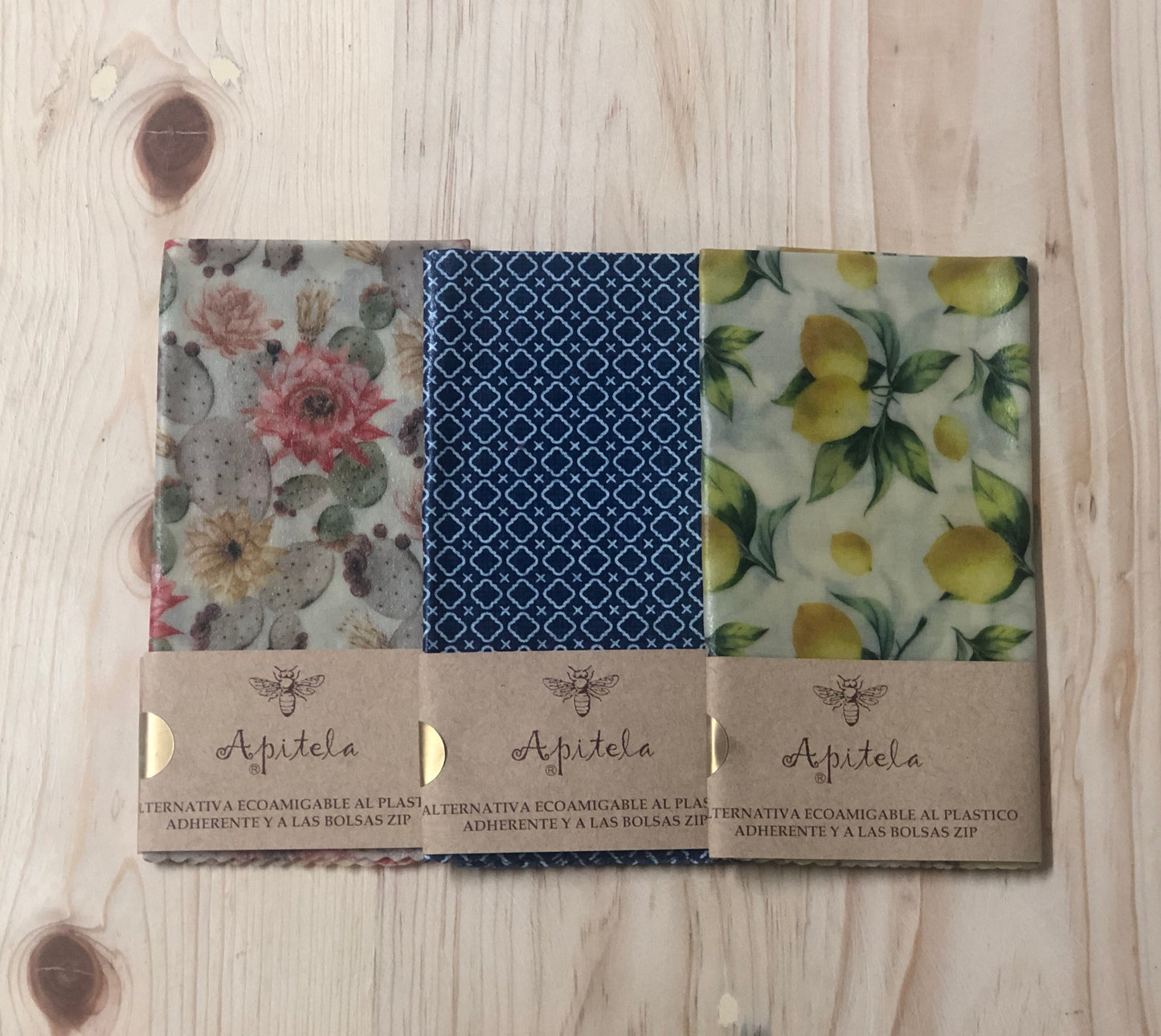 Apitela envoltura para alimentos reutilizable grande