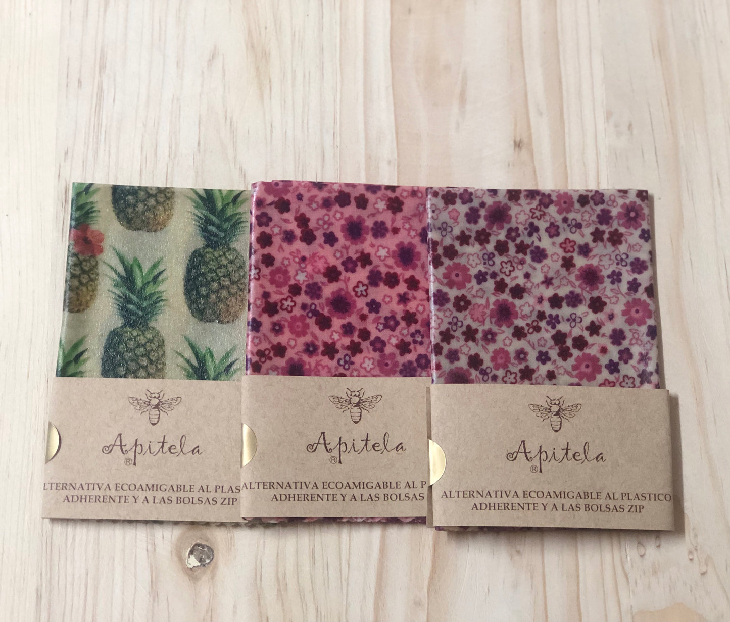 Apitela envoltura para alimentos reutilizable mediana