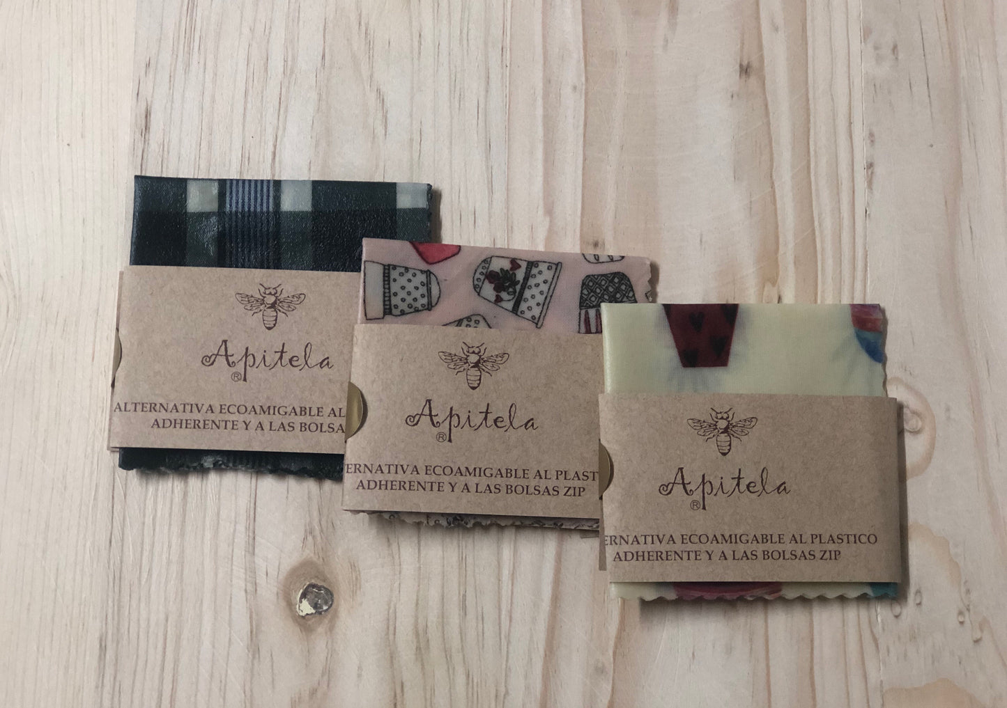 Apitela envoltura para alimentos reutilizable chica