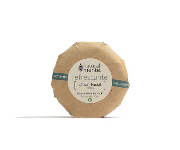 NATURALMENTE Jabón facial refrescante con menta