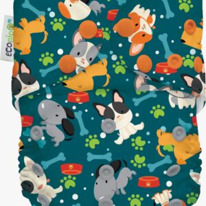 Pañal de tela unitalla estampado Ecopipo broches G4