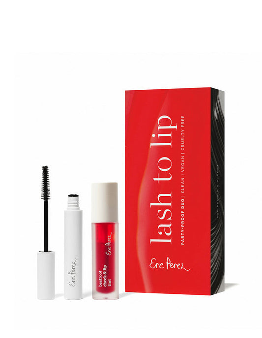 Kit ere perez set lash to lip tinte de betabel joy + máscara de aguacate black