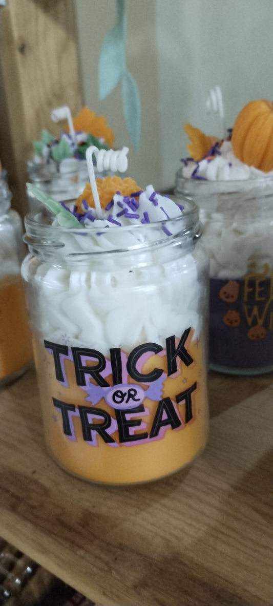 Vela calabaza frasco 🎃