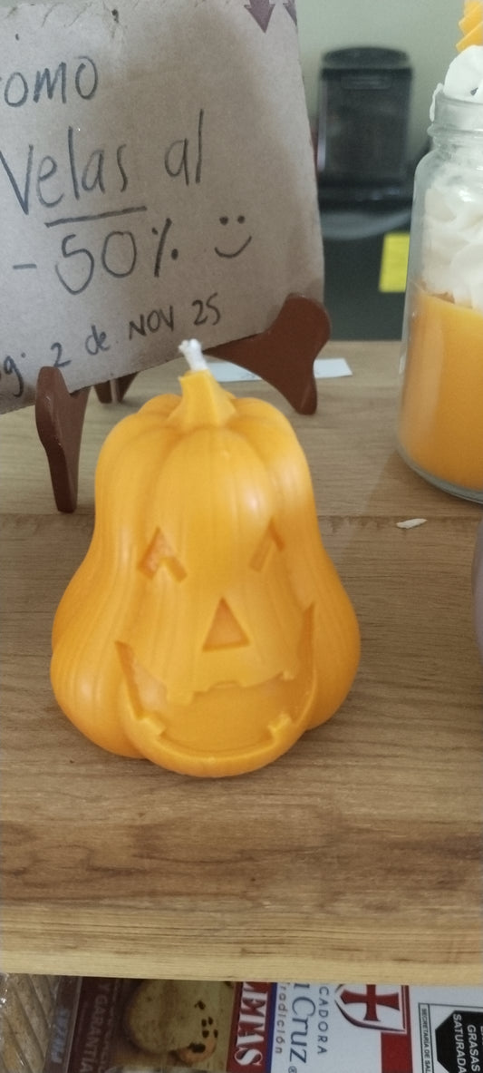 Vela cupcake y calabaza chica🧁