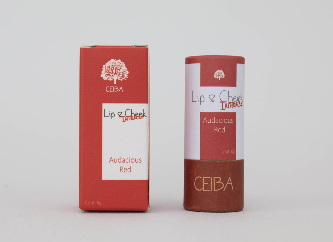 Bálsamo Lip & Cheek intense Audacious Red Ceiba